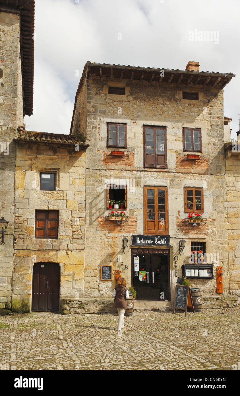 Santillana del Mar, Cantabria, SPAGNA Foto Stock