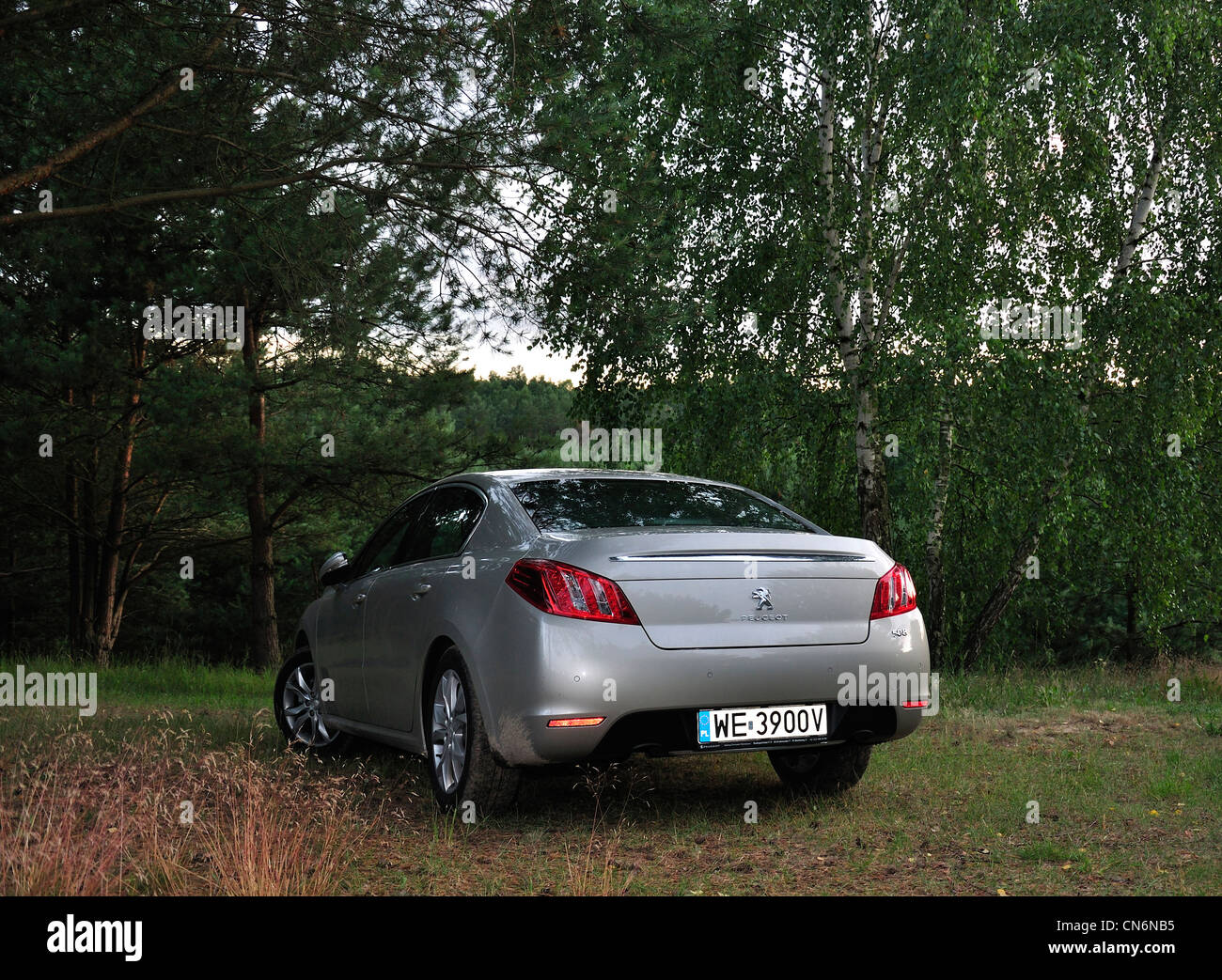 Peugeot 508 - Il mio 2011 - Popolare francese medio-alto auto di classe (segmento D) - Il parco Foto Stock