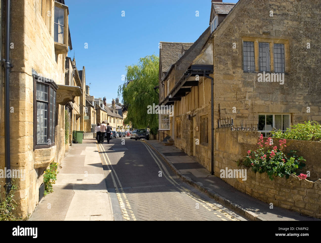 Cotsworld Cottage in Chipping Campden una piccola città mercato entro il Cotswold district of Gloucestershire, Inghilterra Foto Stock