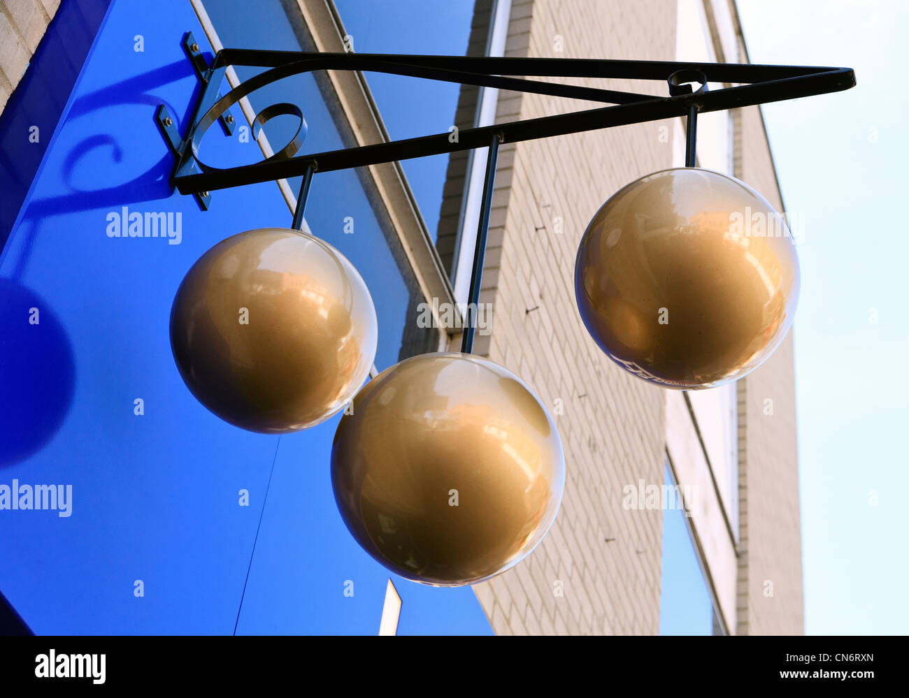 Segno Pawnbrokers Foto Stock