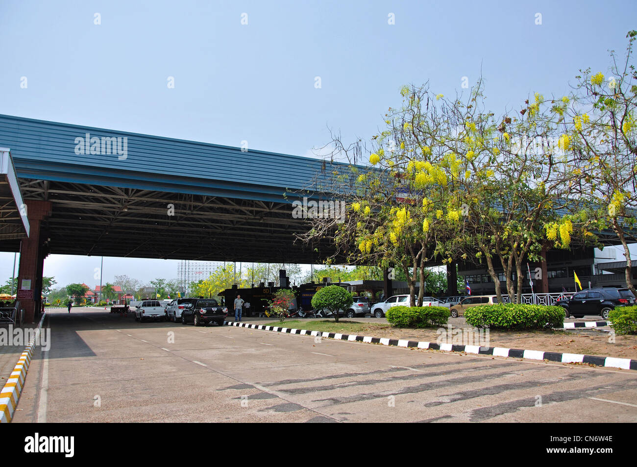 Nong Khai valico di frontiera al Laos (Vientiane) terminale Nong Khai Nong Khai Provincia, Thailandia Foto Stock