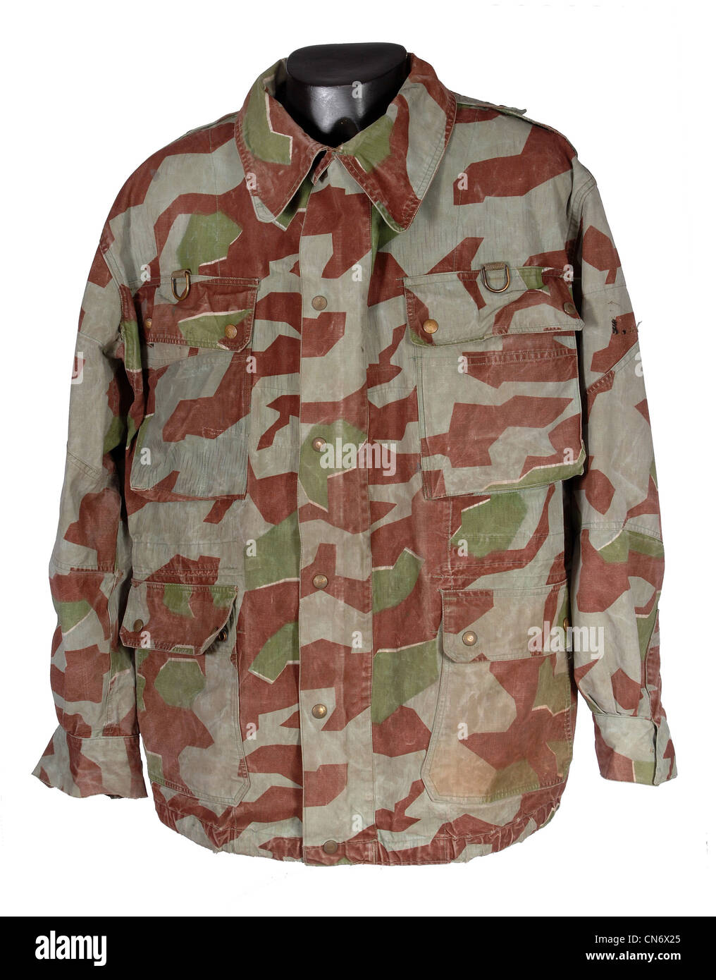 Abbigliamento camouflage come utilizzati dalle forze militari, forze armate tedesche il camuffamento degli anni cinquanta Foto Stock