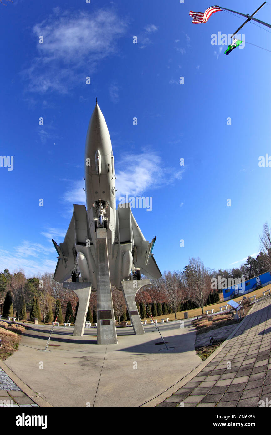 Grumman F-14 Tomcat U.S. Navy fighter jet su display a Grumman Memorial Park Calverton Long Island NY Foto Stock