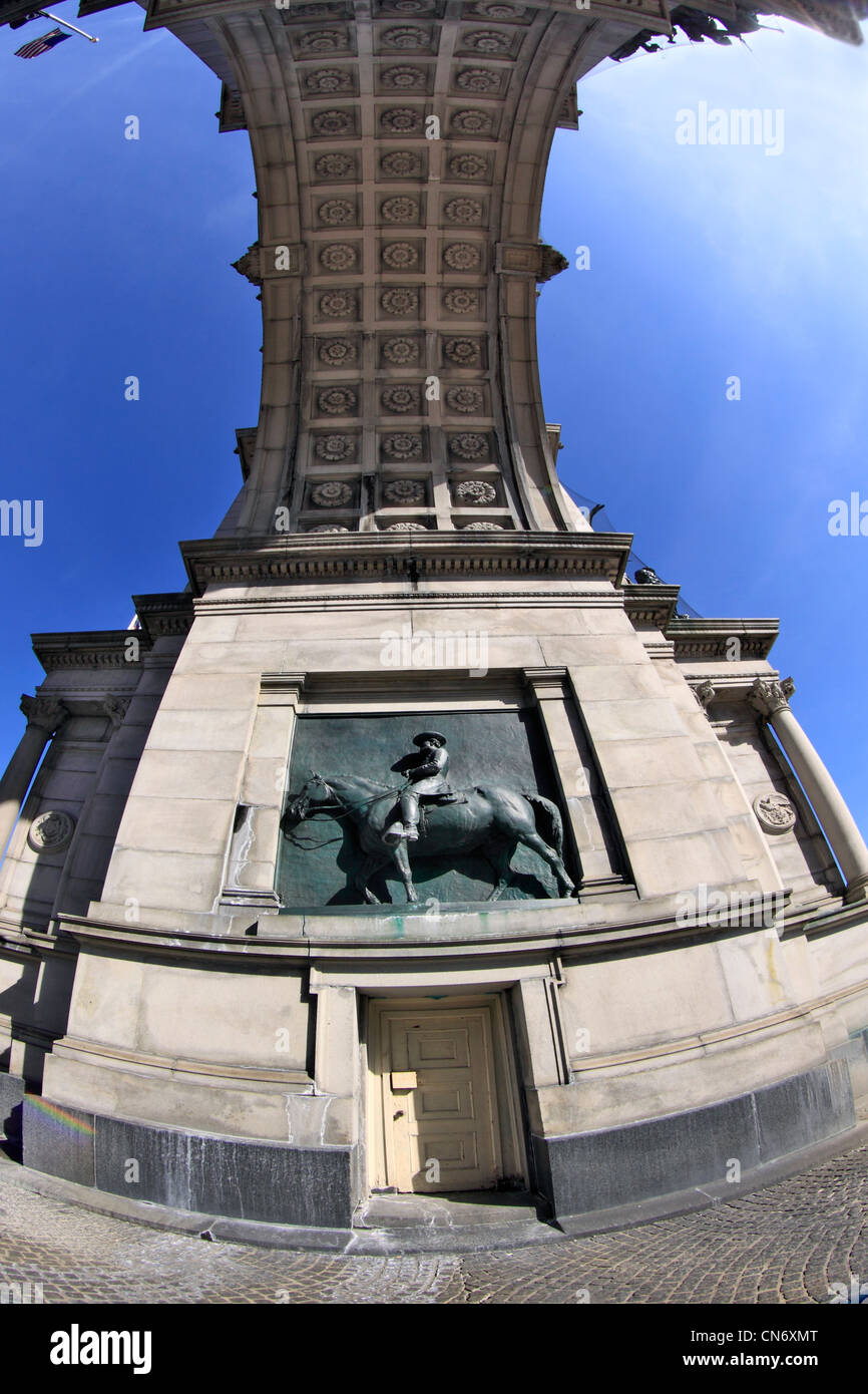 Al di sotto dell'arco in Grand Army Plaza Brooklyn New York City Foto Stock