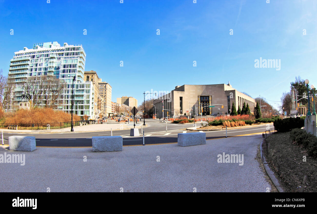 Il Brooklyn Public Library in Grand Army Plaza Brooklyn New York City Foto Stock