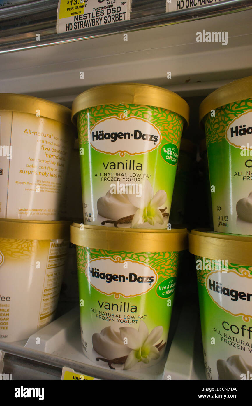 Haagen dazs vanilla ice cream immagini e fotografie stock ad alta  risoluzione - Alamy