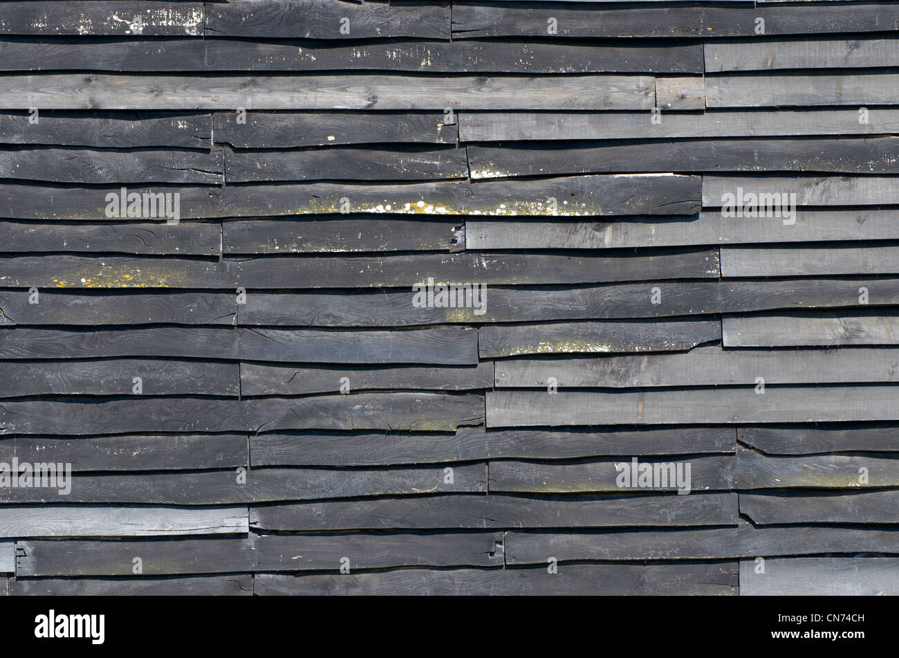 Clapboard rustico fienile, Manor Farm Museum, Hampshire, Inghilterra Foto Stock