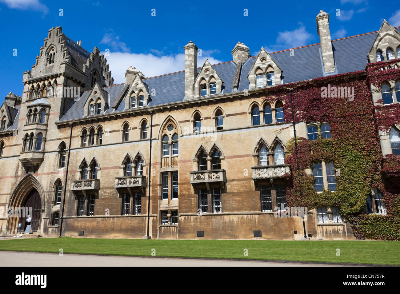 Prato edificio della Chiesa di Cristo, Oxford, Regno Unito Foto Stock
