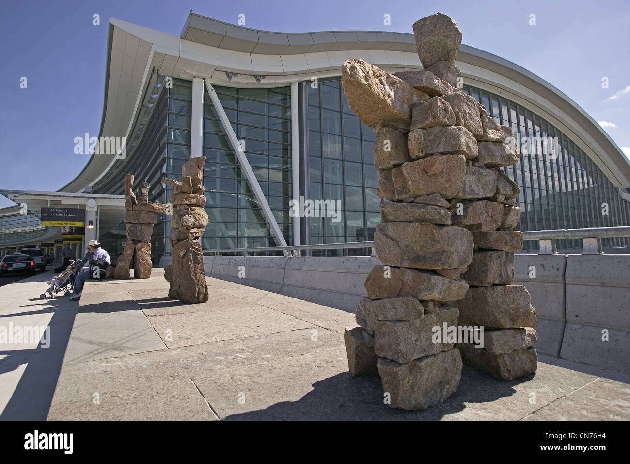 Il terminal 1 dell'Aeroporto Internazionale Pearson di Toronto, Ontario Foto Stock