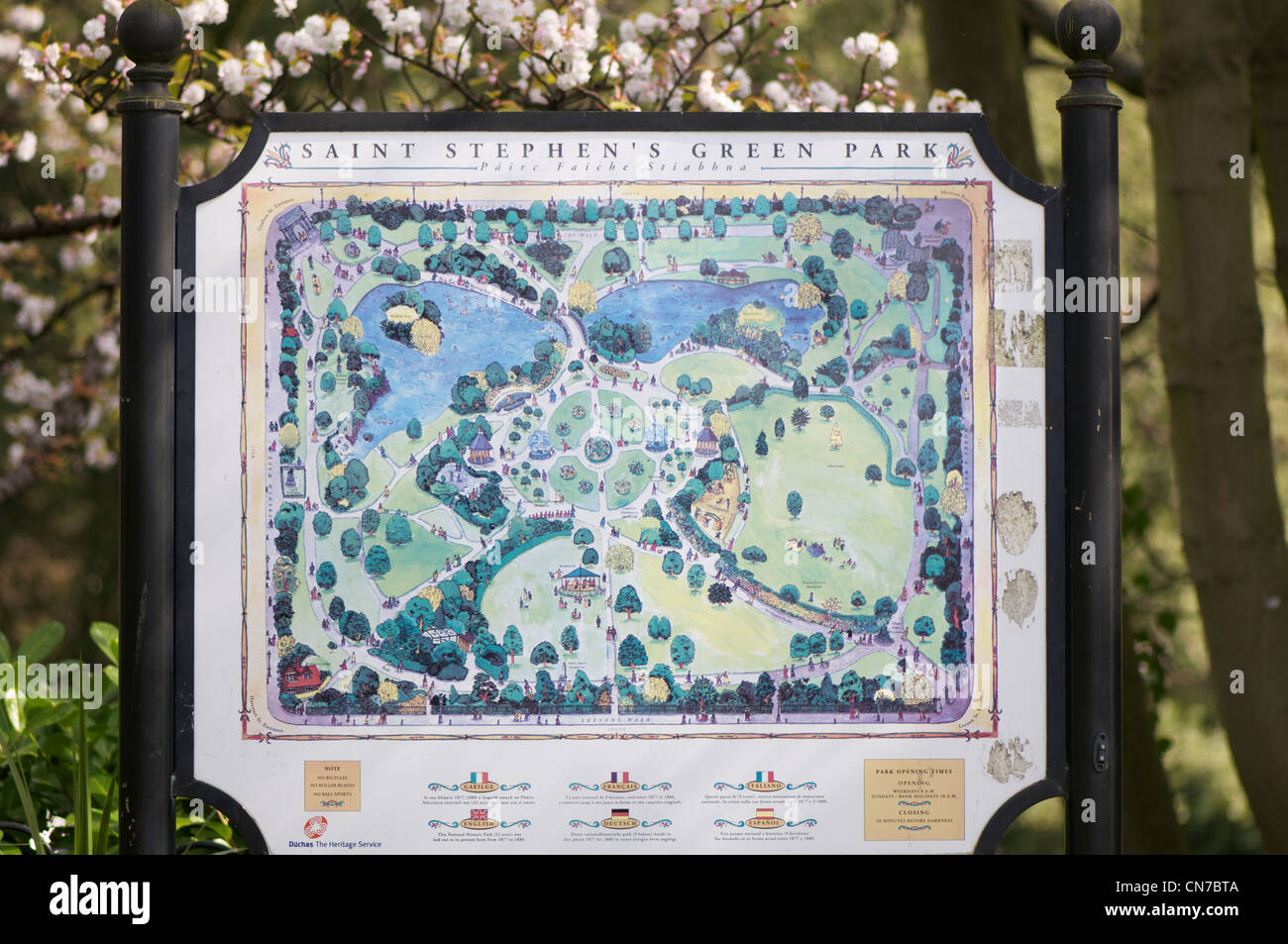 Stephens Green mappa Foto Stock