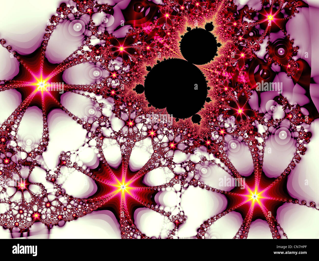 Arte digitale sulla base del set di Mandelbrot Foto Stock
