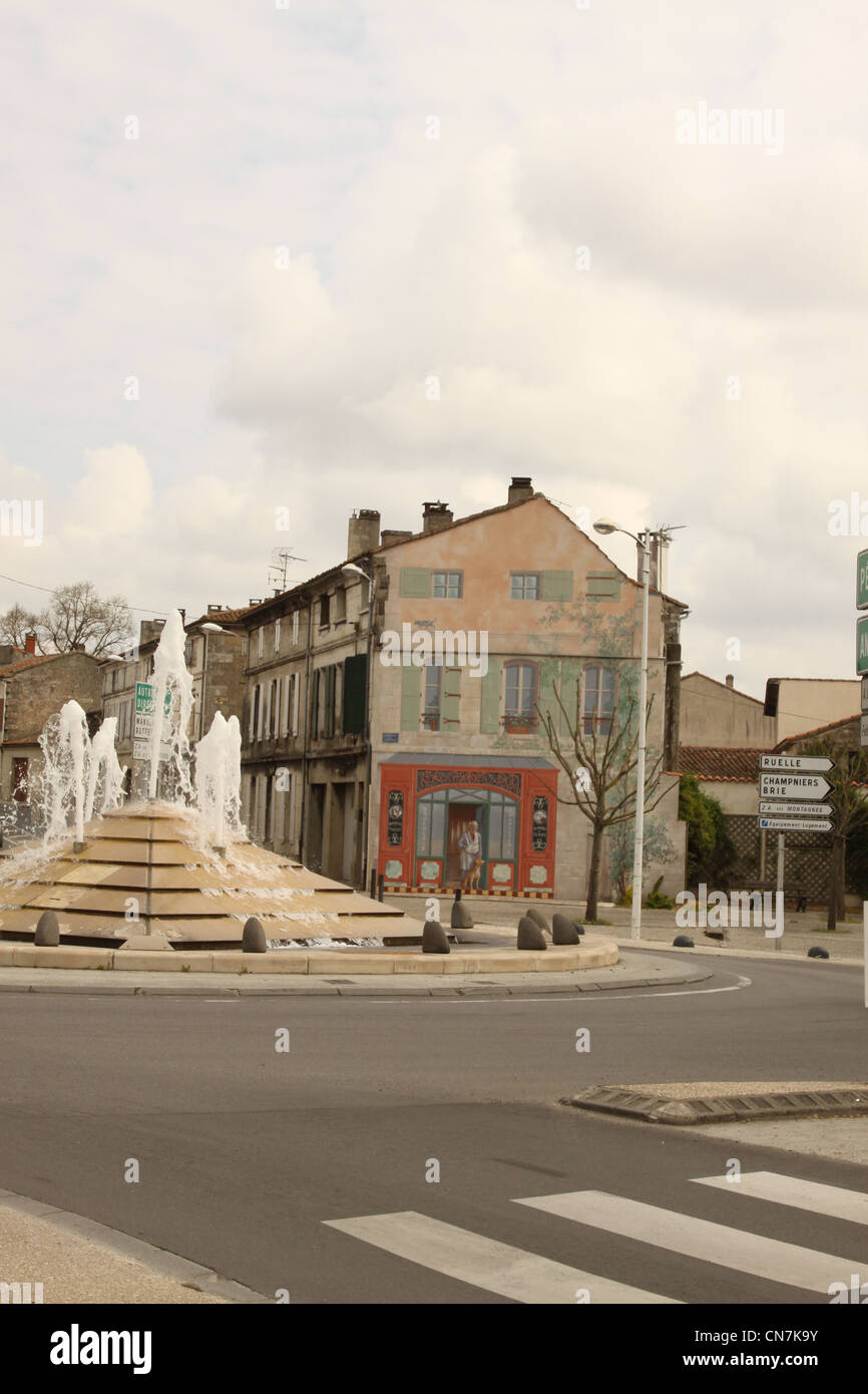 3D dipinto vicino a Angouleme Francia Foto Stock