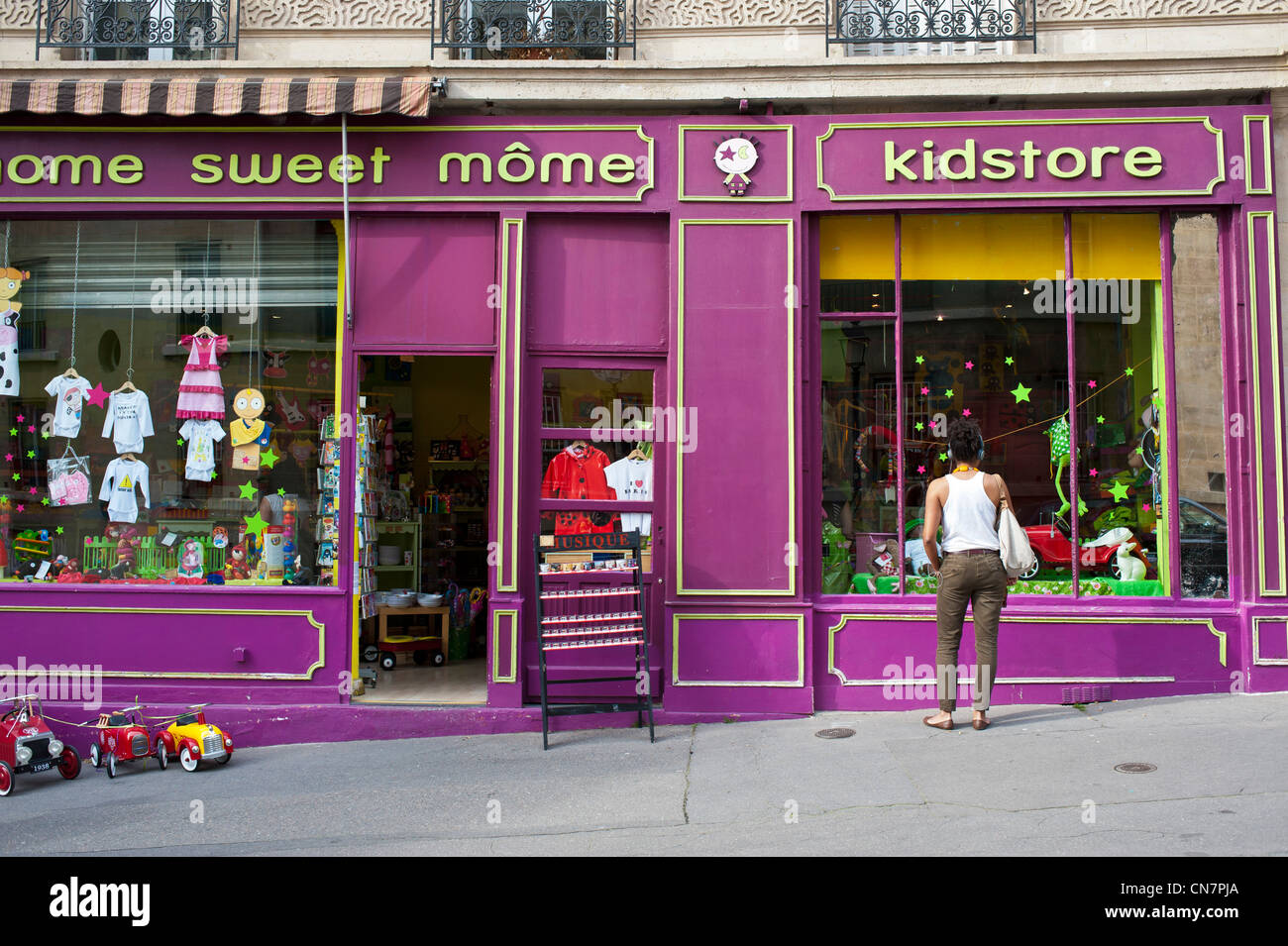 Francia, Parigi Montmartre, negozio in Rue Lepic (Lepic street) Foto Stock