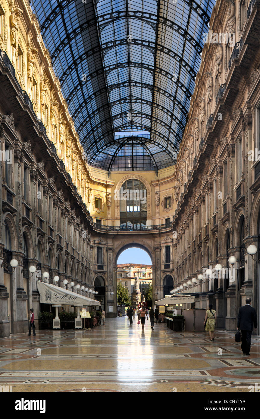 L'Italia, Milano, Galleria Vittorio Emanuele II Foto Stock