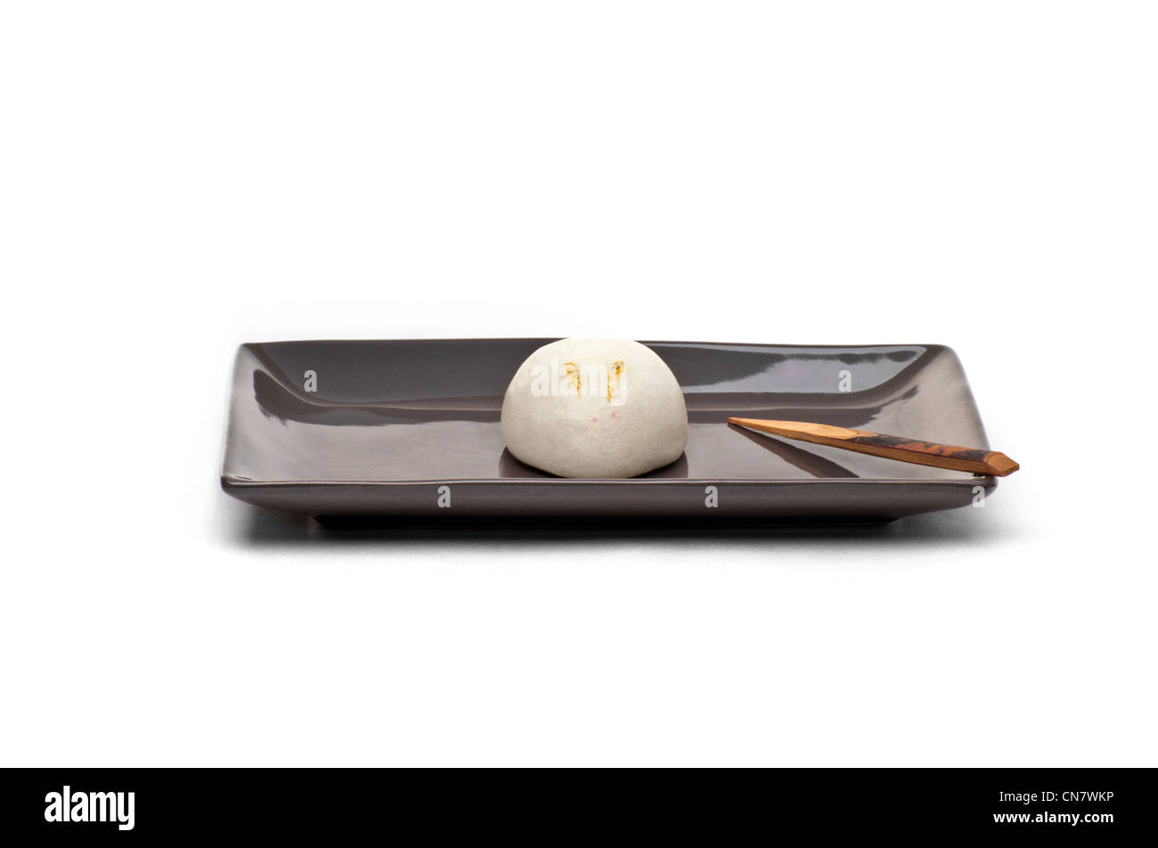 Bunny wagashi, Giapponese dolci, sul piatto da portata Foto Stock