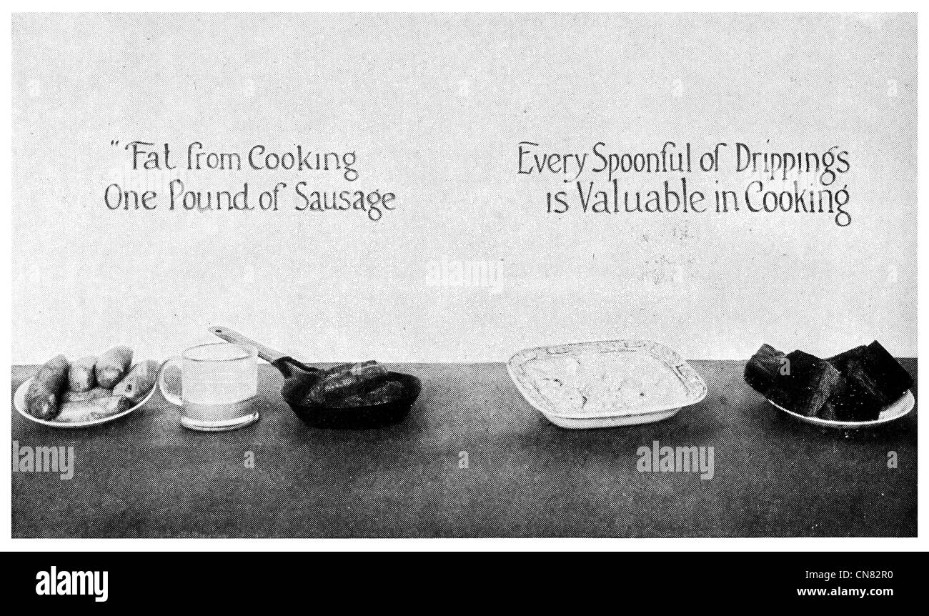 1917 Tempo di guerra di razioni alimentari WW1 Foto Stock