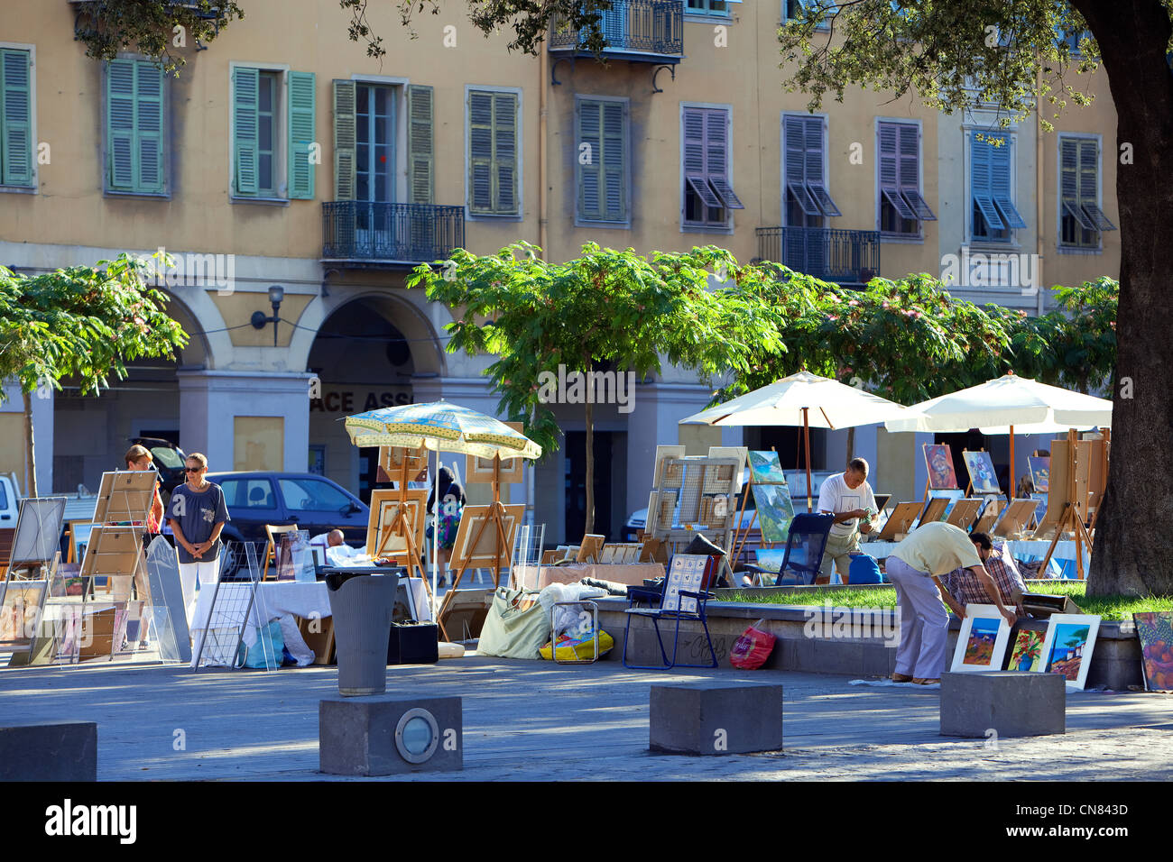 Francia, Alpes Maritimes, Nizza, Place Garibaldi Foto Stock