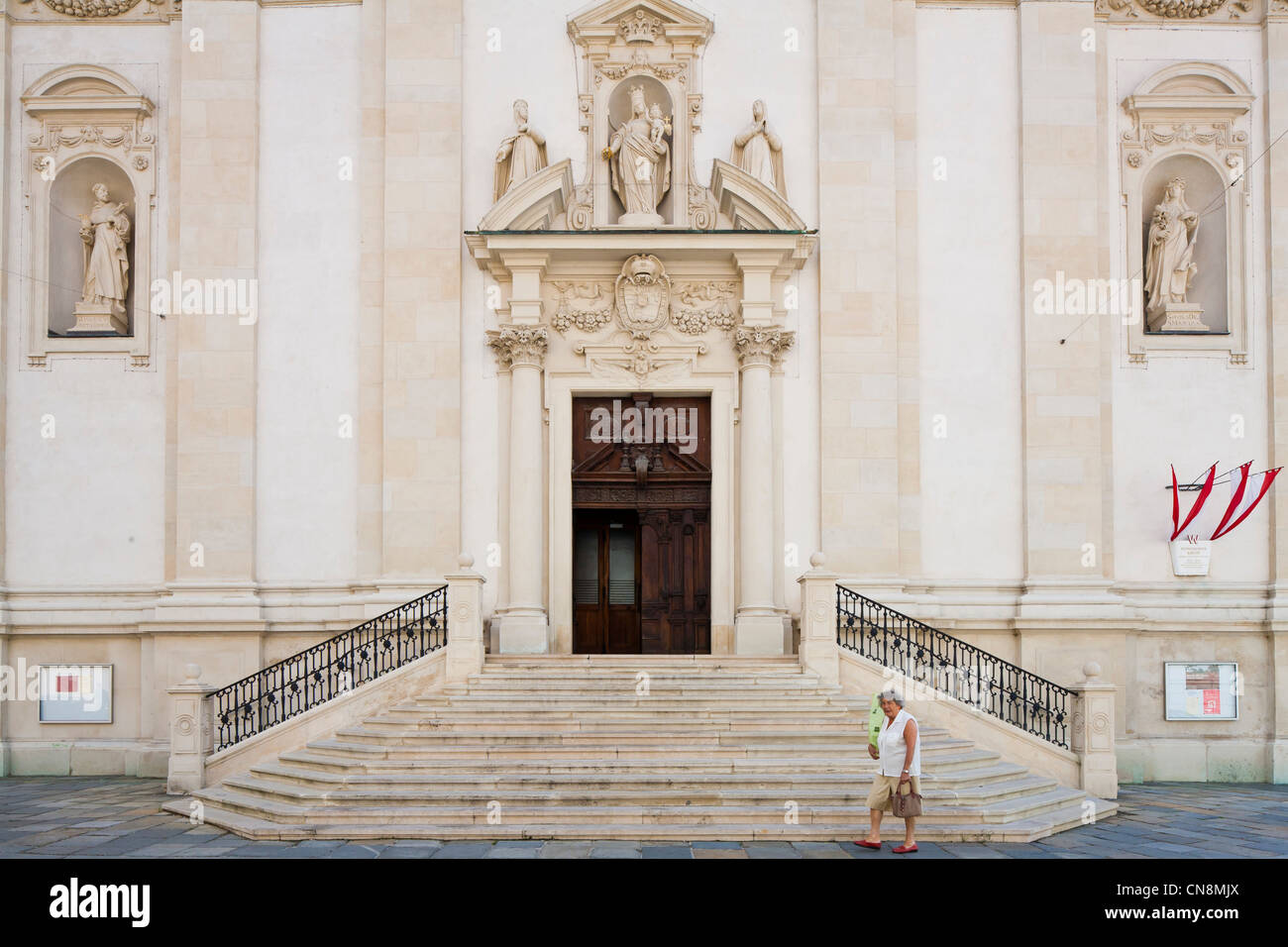 Austria, Vienna, centro storico sono classificati come patrimonio mondiale dall'UNESCO, la chiesa dei Domenicani (Dominikaner kirche), dall'architetto Foto Stock