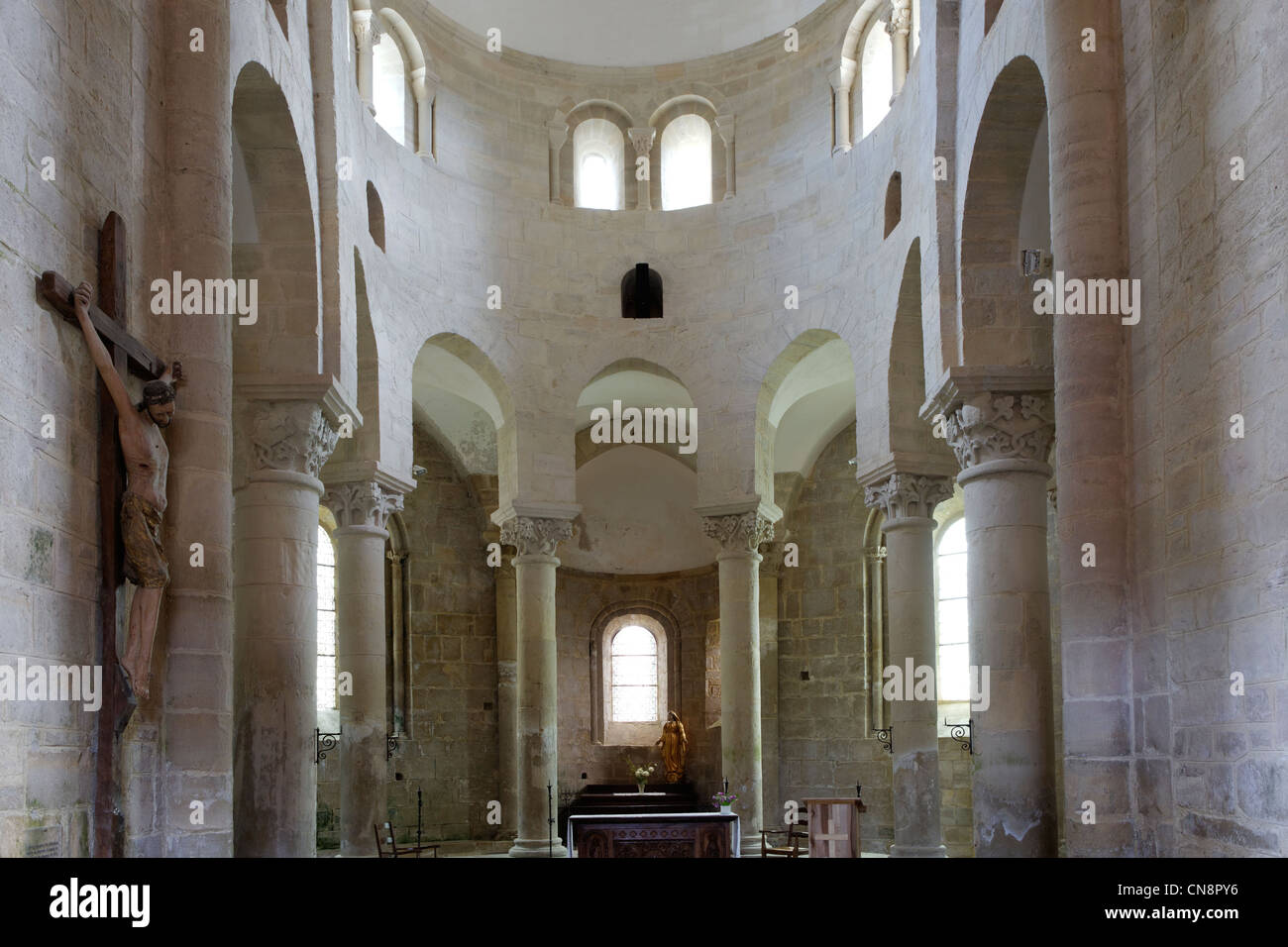 Francia, Correze, Saint Robert, etichettati Les Plus Beaux Villages de France (i più bei villaggi di Francia), coro di Foto Stock