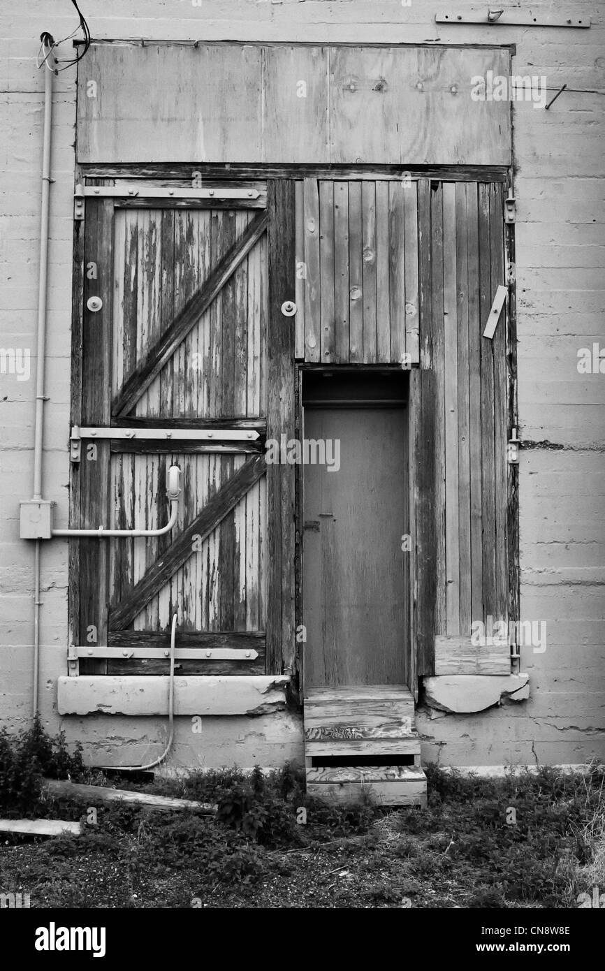 Porta porta vecchio edificio Foto Stock