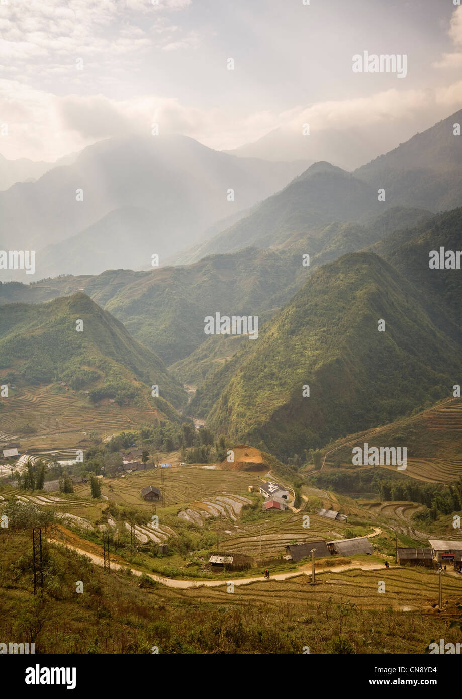 Catcat Villaggio Culturale vicino a SAPA, Vietnam Foto Stock