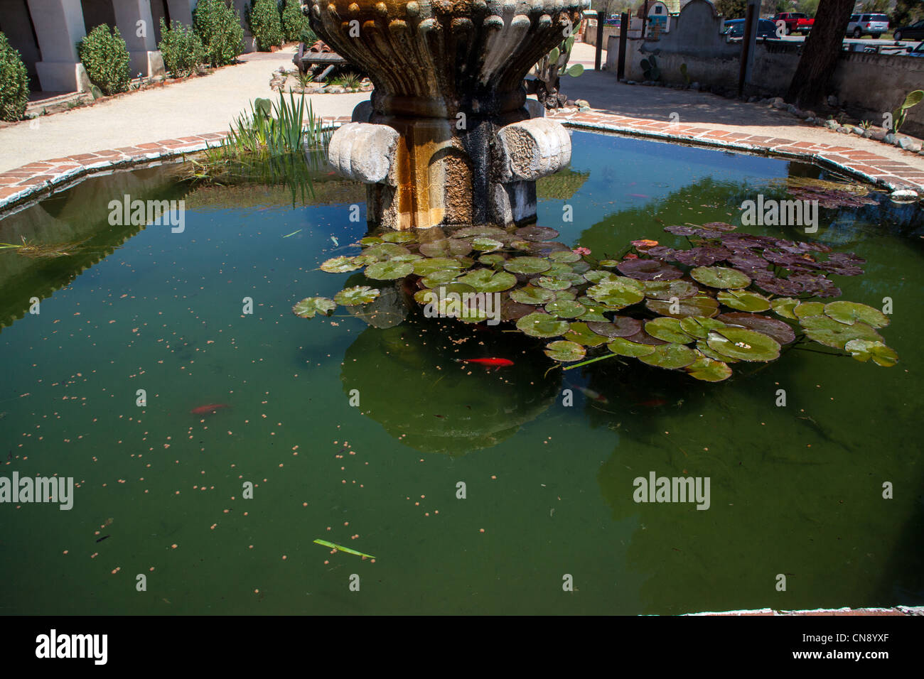 La missione di San Miguel Arcangel in California centrale Foto Stock