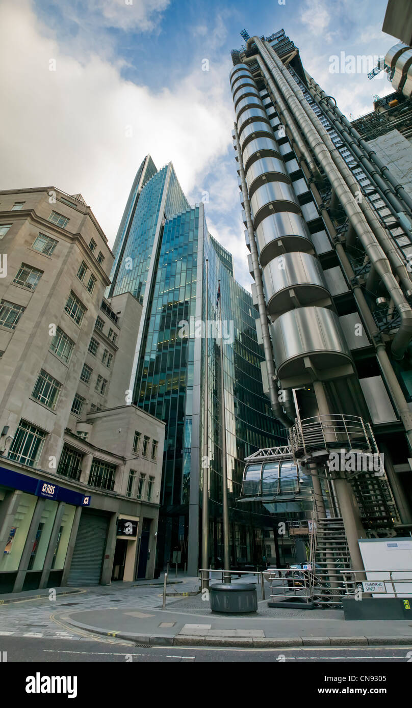 Lloyd's edificio (aka dentro e fuori, edificio), Londra Foto Stock