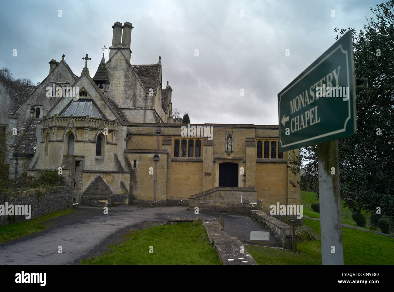 La cappella a Prinknash Abbey Gloucestershire in Inghilterra Foto Stock