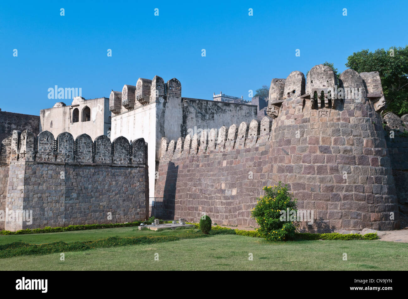 Golconda Fort di Hyderabad, Andhra Pradesh in India Foto Stock