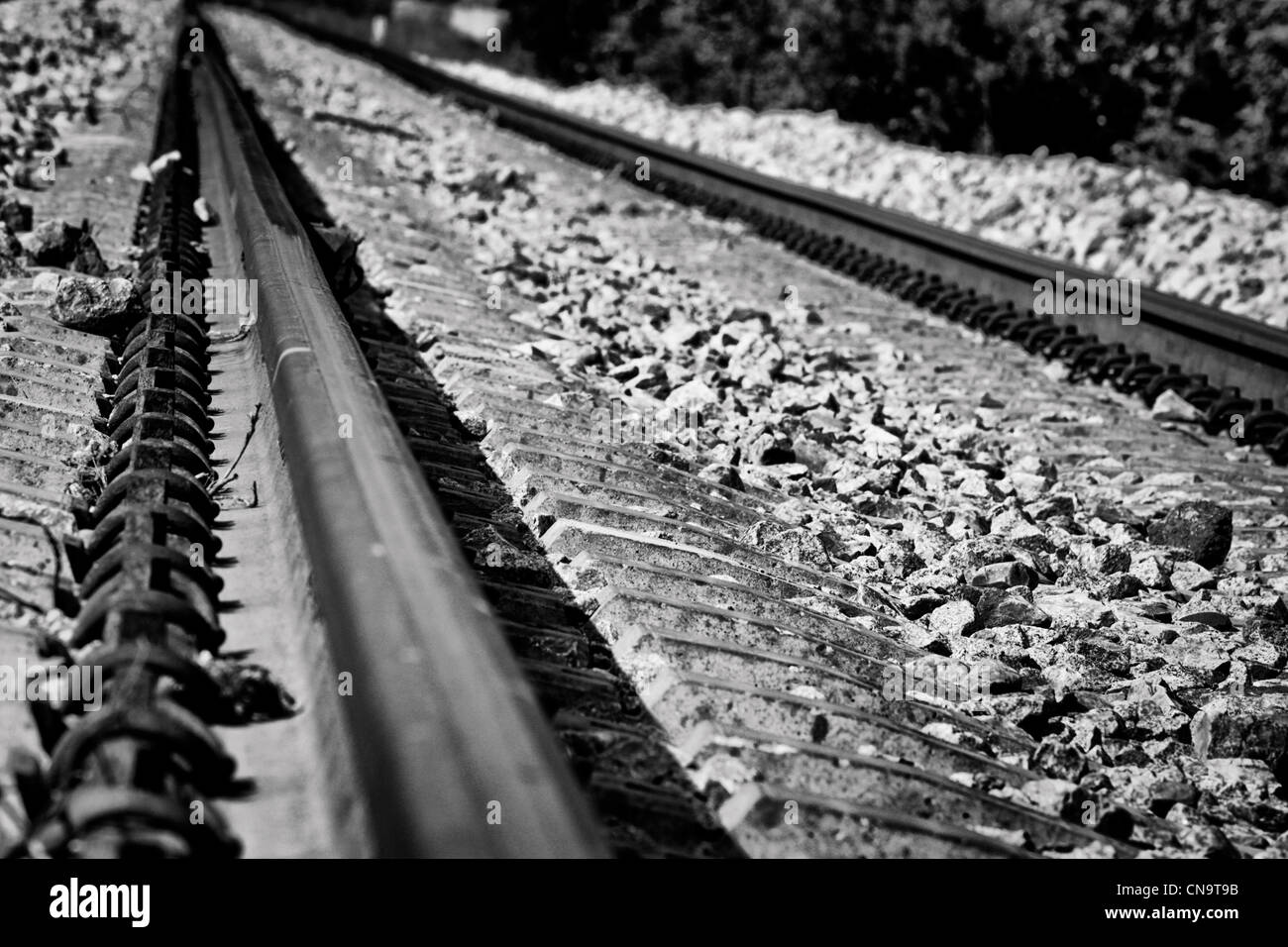 Bw immagine del convoglio ferroviario Foto Stock