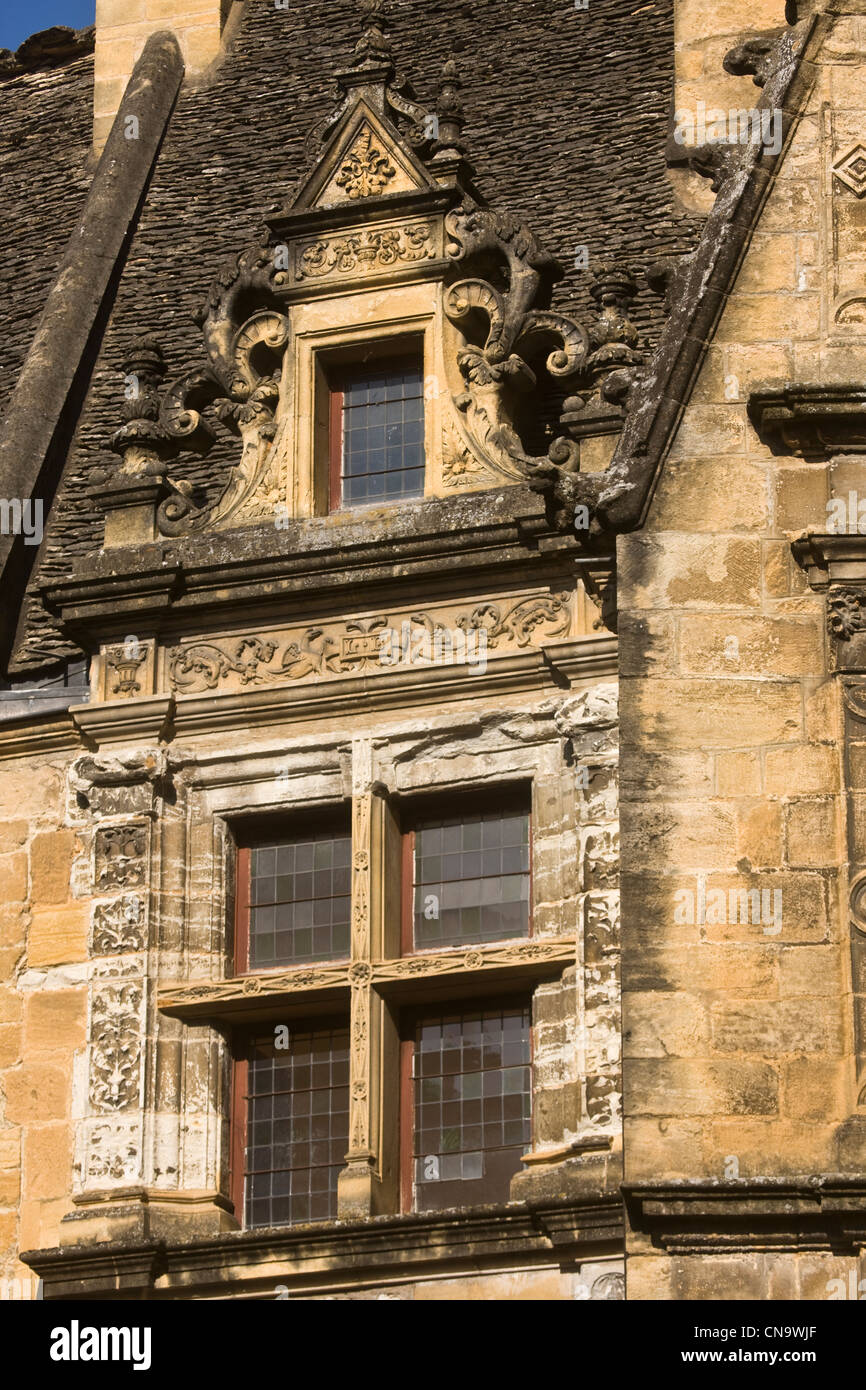 Francia, Dordogne Périgord Nero, Sarlat la Caneda, La Casa De La Boetie, La Boe tie la casa costruita nel 1525 da Antoine de La Foto Stock