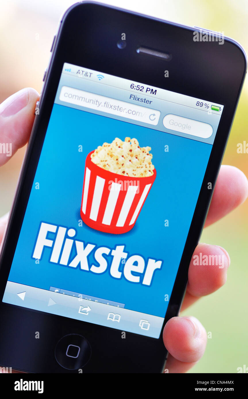 IPhone - Flixster, un film sociale sito per movie ratings Foto Stock