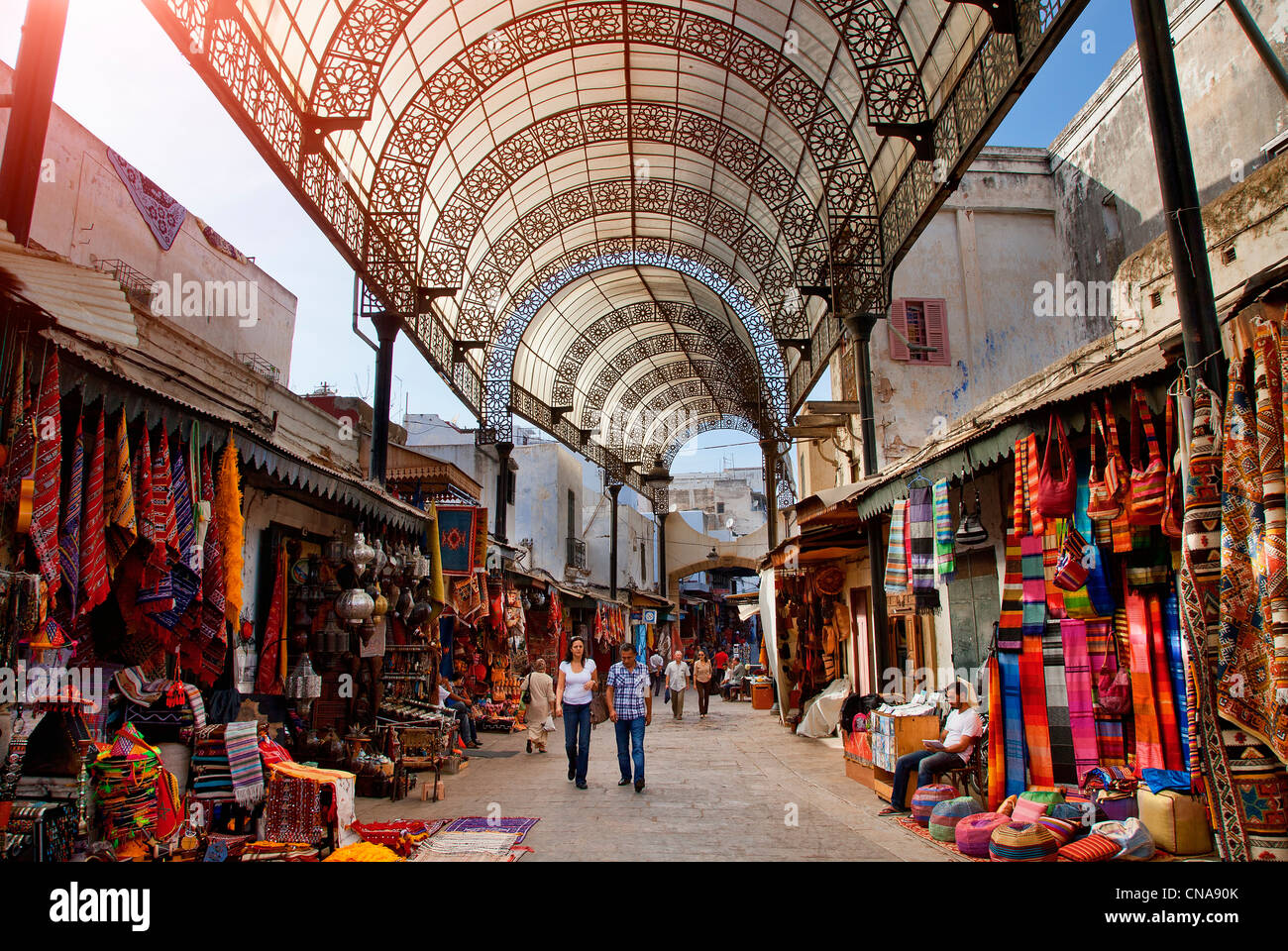 Il Marocco, Rabat, la medina, rue des Consuls Foto Stock