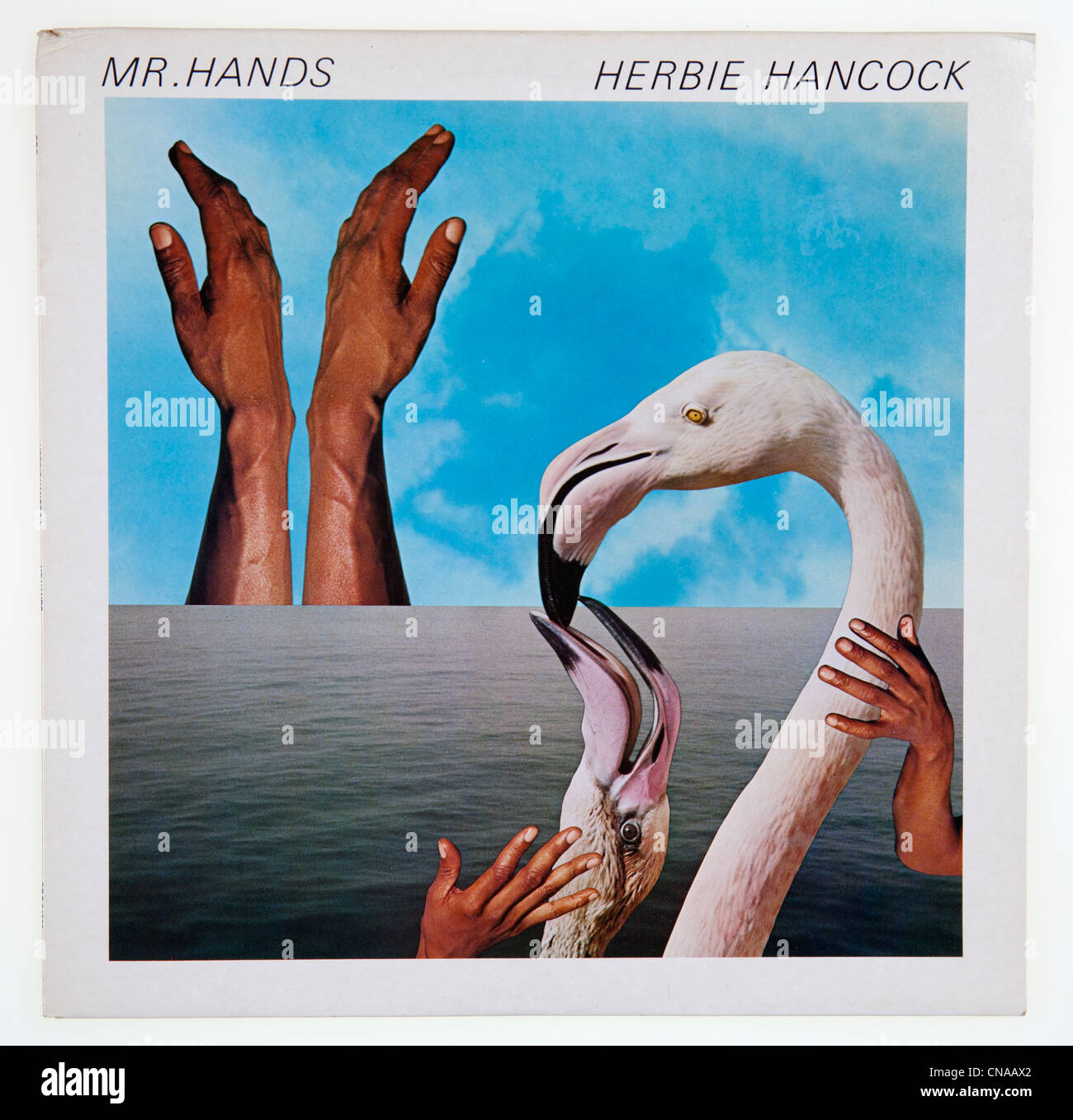 Copertina di album in vinile signor mani da Herbie Hancock, rilasciato 1980 sul CBS Records Foto Stock