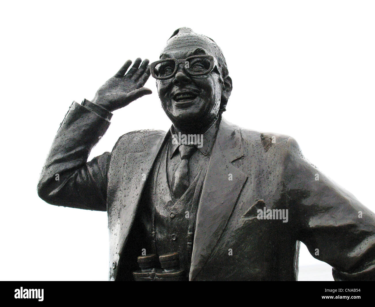 Eric Morecambe statua a Morecambe Lancashire Foto Stock