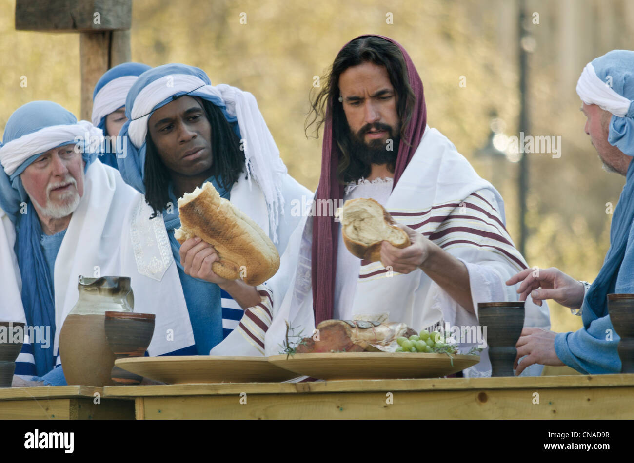 La passione di Gesù - Venerdì Santo, Pasqua, Trafalgar Square, Londra 2012 Foto Stock