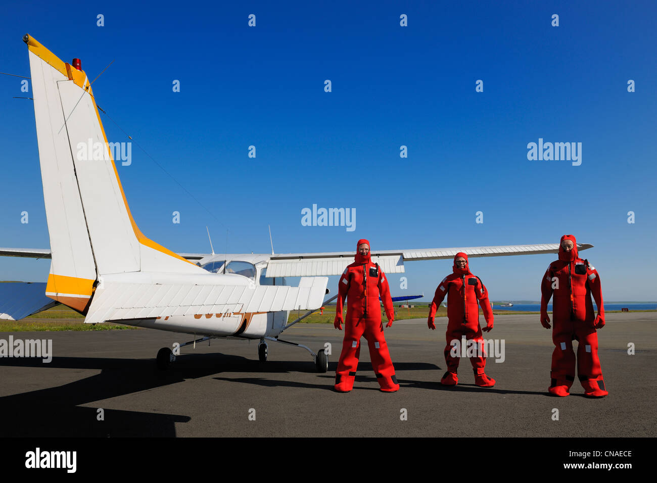 Regno Unito, Scozia, isole Orcadi, Continentale, Kirkwall Aeroporto Foto Stock