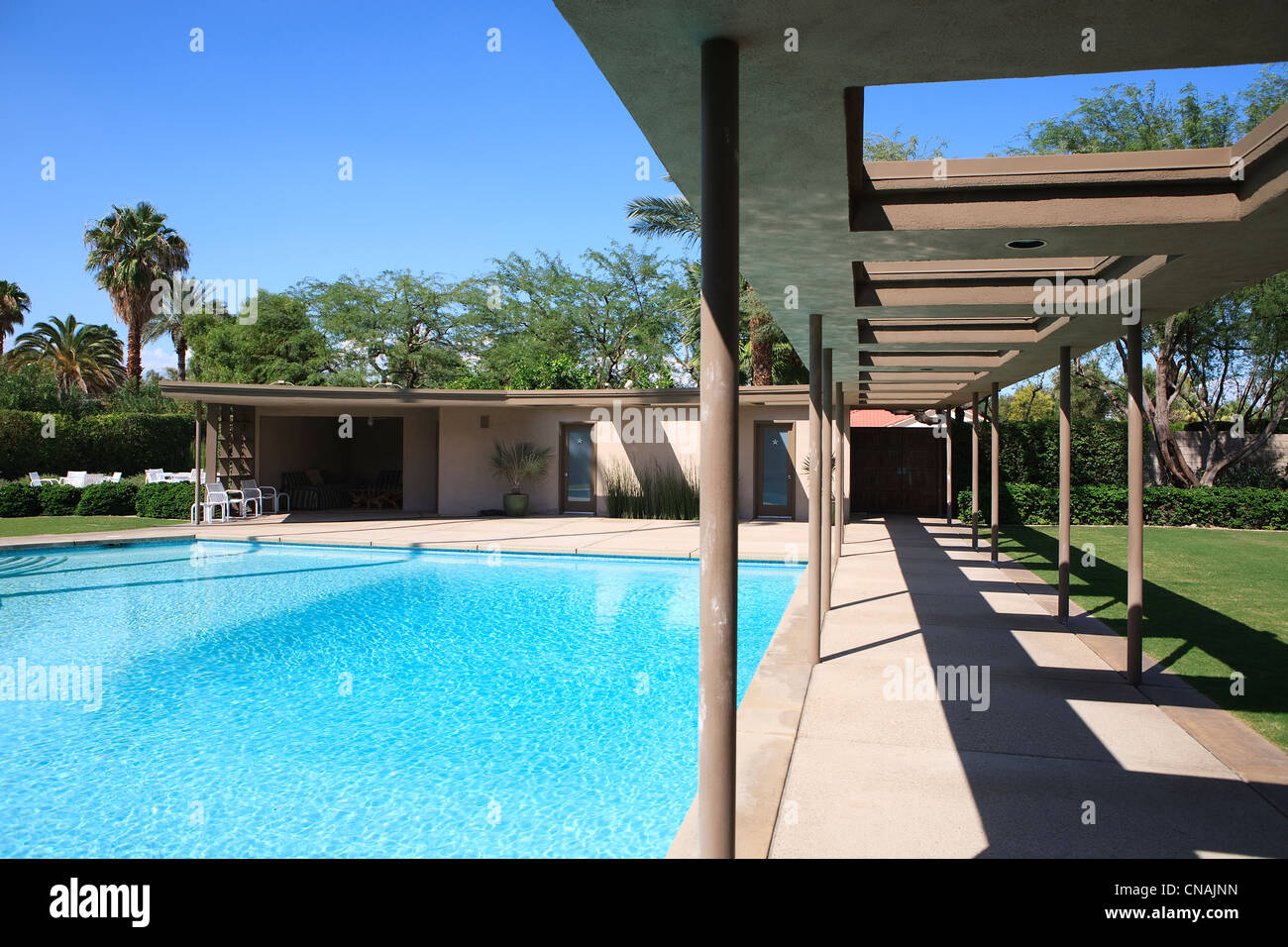 Gli Stati Uniti, California, Palm Springs, la casa che appartenne a Frank Sinatra, costruito nel 1947 dall'architetto Frank Willimans, Foto Stock