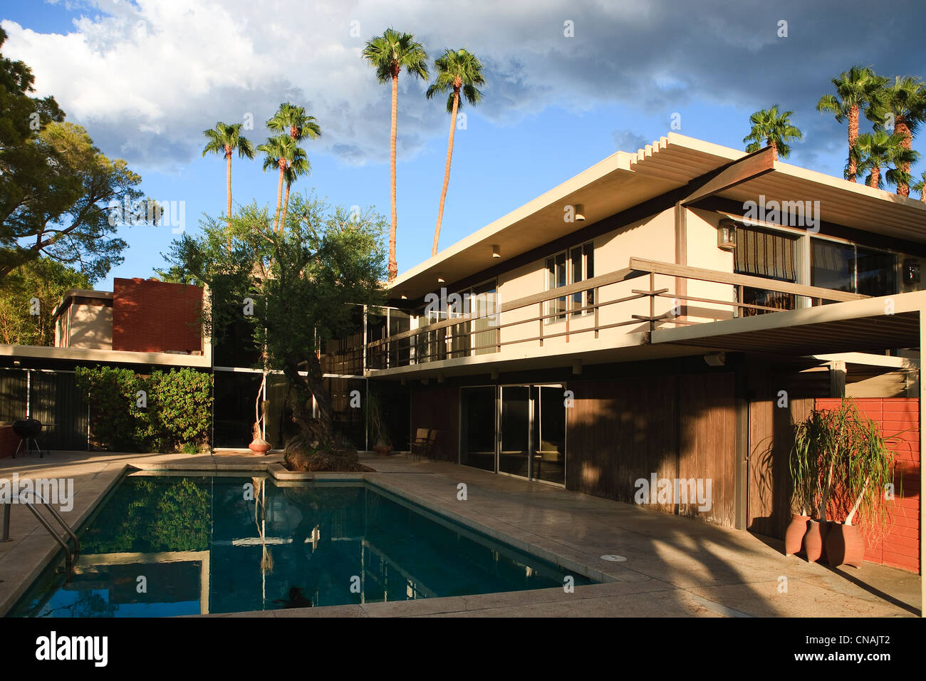 Gli Stati Uniti, California, Palm Springs, la casa che appartenne a Steve MacQueen situato sulla collina Southridge, architetto Hugh Foto Stock