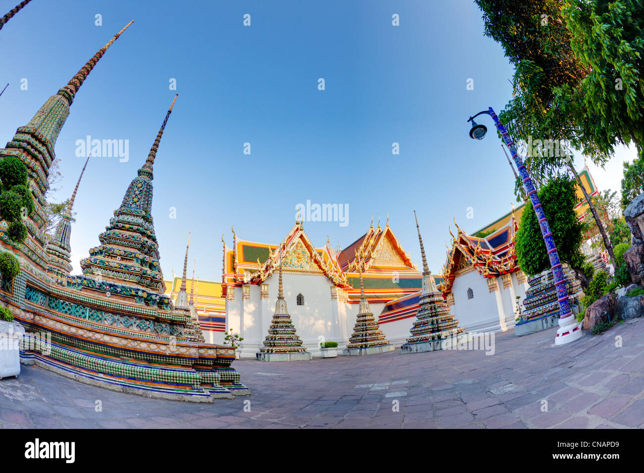Tempio motivi a Bangkok, in Thailandia Foto Stock