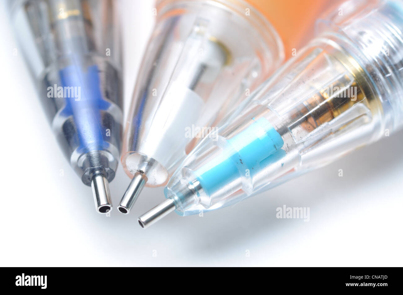 Macro di penne colorate Foto Stock