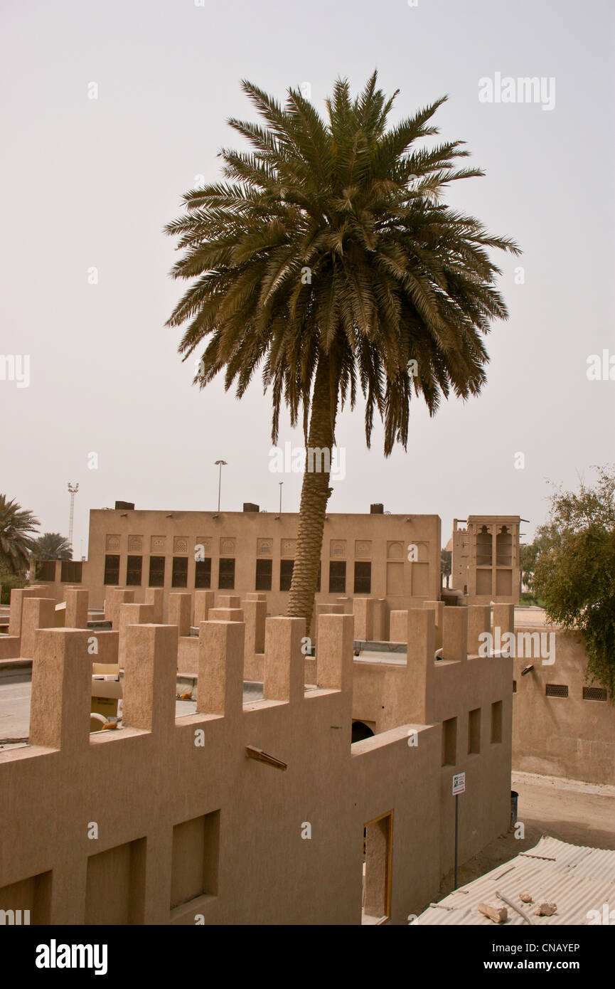 Islamico disegni di fiori alla ex casa dello Sceicco Saeed Al Makhtoum, Torrente di Dubai Emirati Arabi Uniti Foto Stock