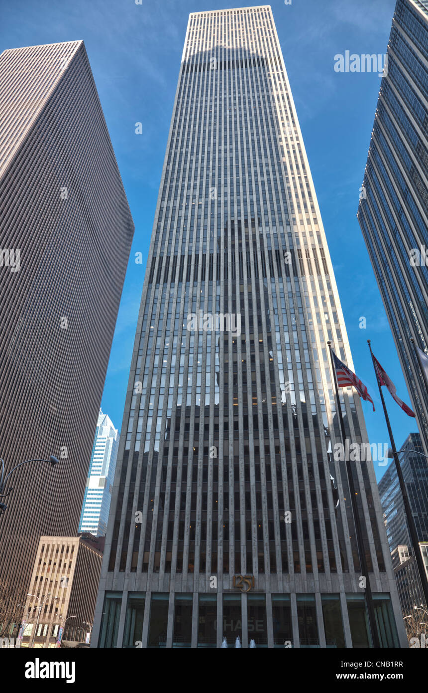Edificio di Exxon 1251 Sesta Avenue a Manhattan, New York City Foto Stock