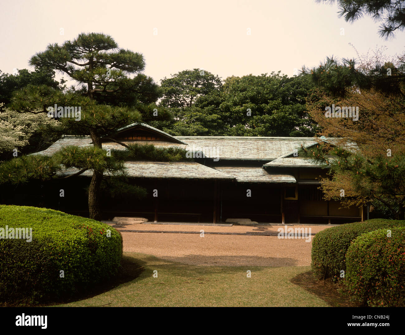 Giappone Tokyo Imperial Palace Garden Teahouse Foto Stock