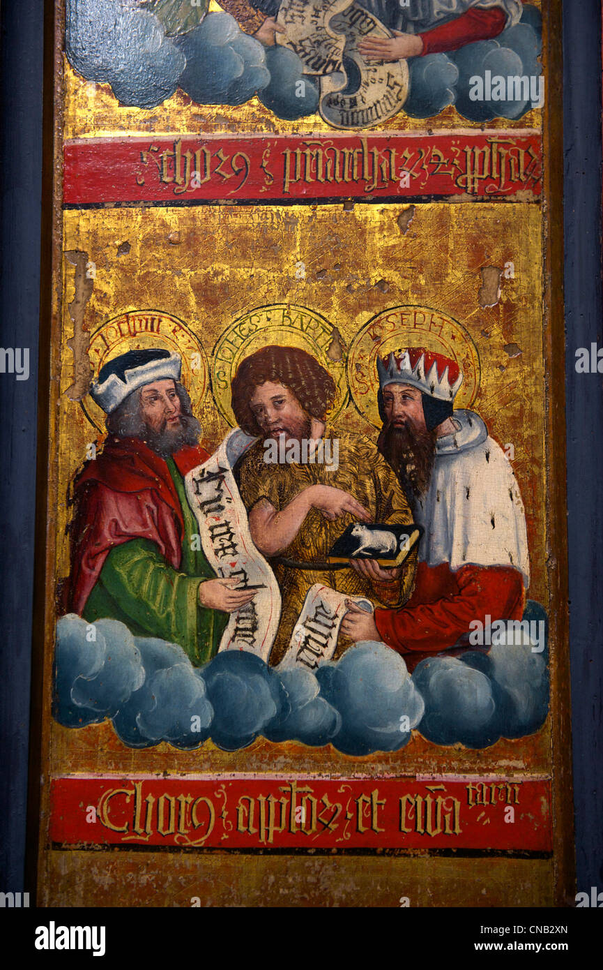 Germania, Foresta Nera, Schwarzwald, Baden-Wuerttemberg, Freiburg, Augustinermuseum, pala, Alto Reno, 1520-1530 Foto Stock