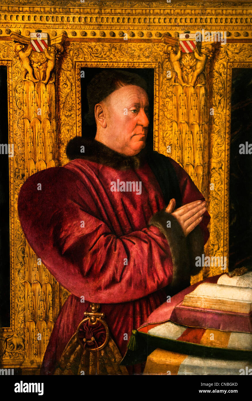 Guillaume Jouvenel des Ursins 1401-1472 chancelier de France da Jean Fouquet 1460-1465 Foto Stock