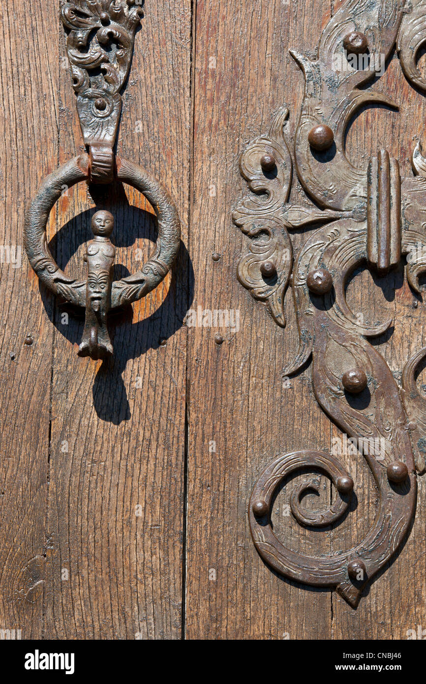 Francia, Pirenei orientali, Castelnou etichettati Les Plus Beaux Villages de France (i più bei villaggi di Francia), il Foto Stock