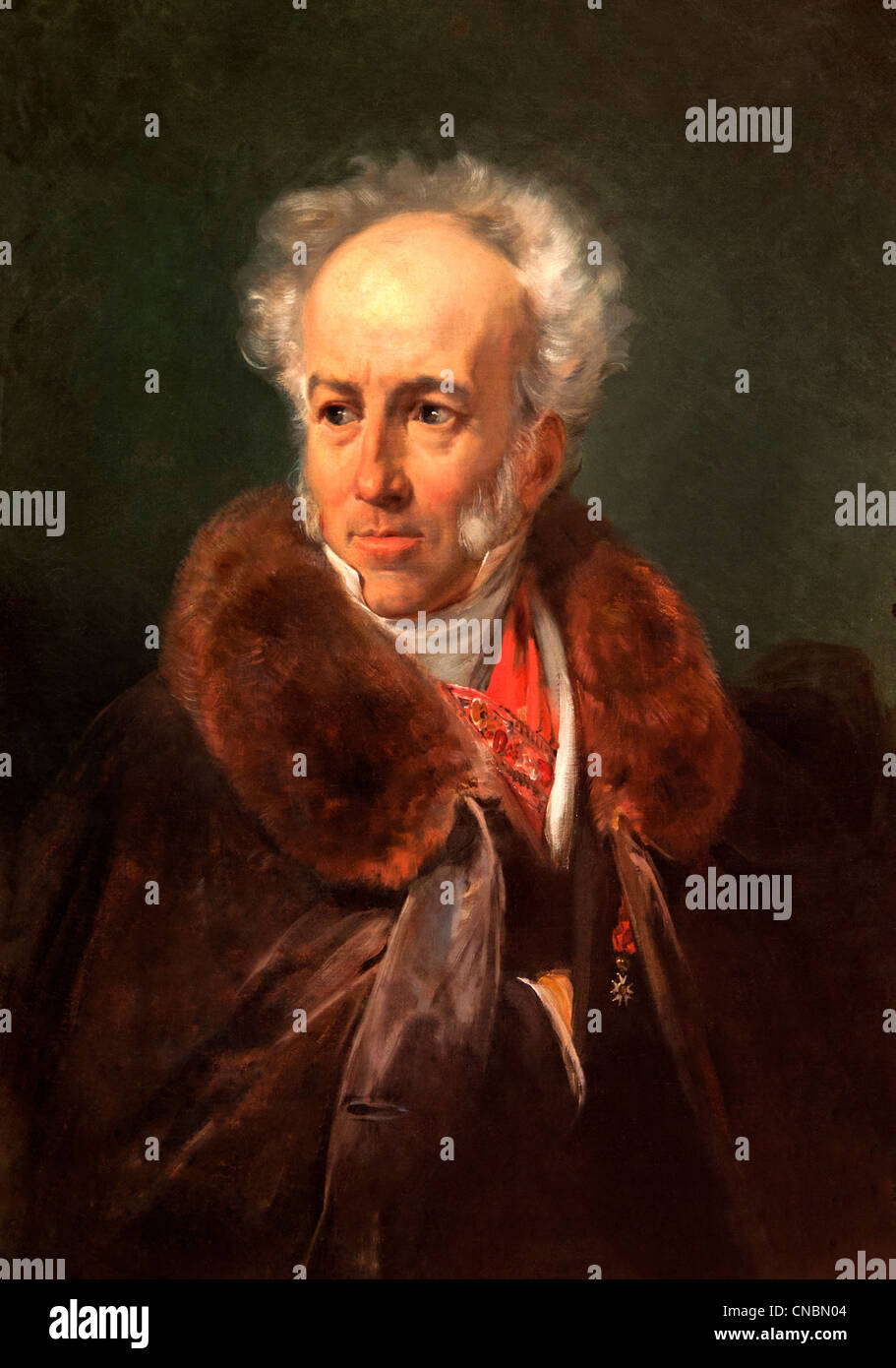 Il pittore Jean-Baptiste Isabey 1767-1855 da Orazio Vernet Francia - Francese Foto Stock