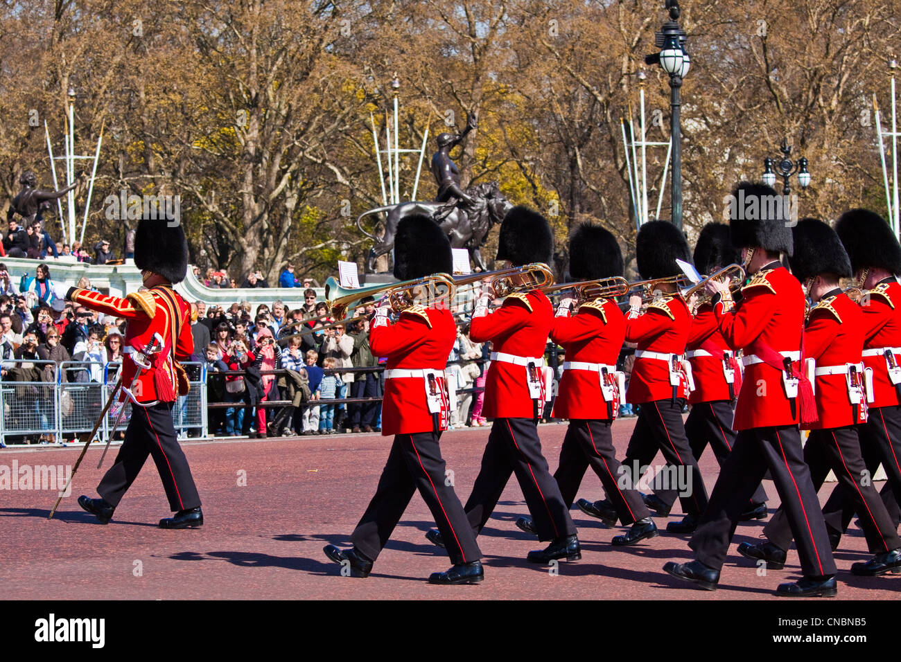 Irlandese guardie band Foto Stock