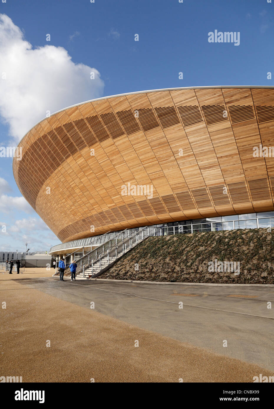 Dettaglio del velodromo presso il parco olimpico di Stratford olimpiadi di Londra 2012 giochi Foto Stock